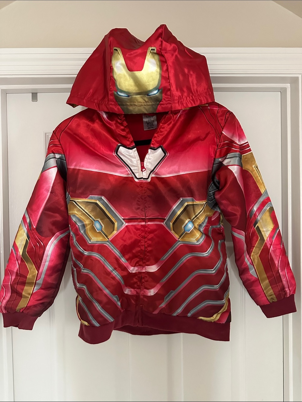 Disney Red and Gold Iron Man Hooded Costume Jacket